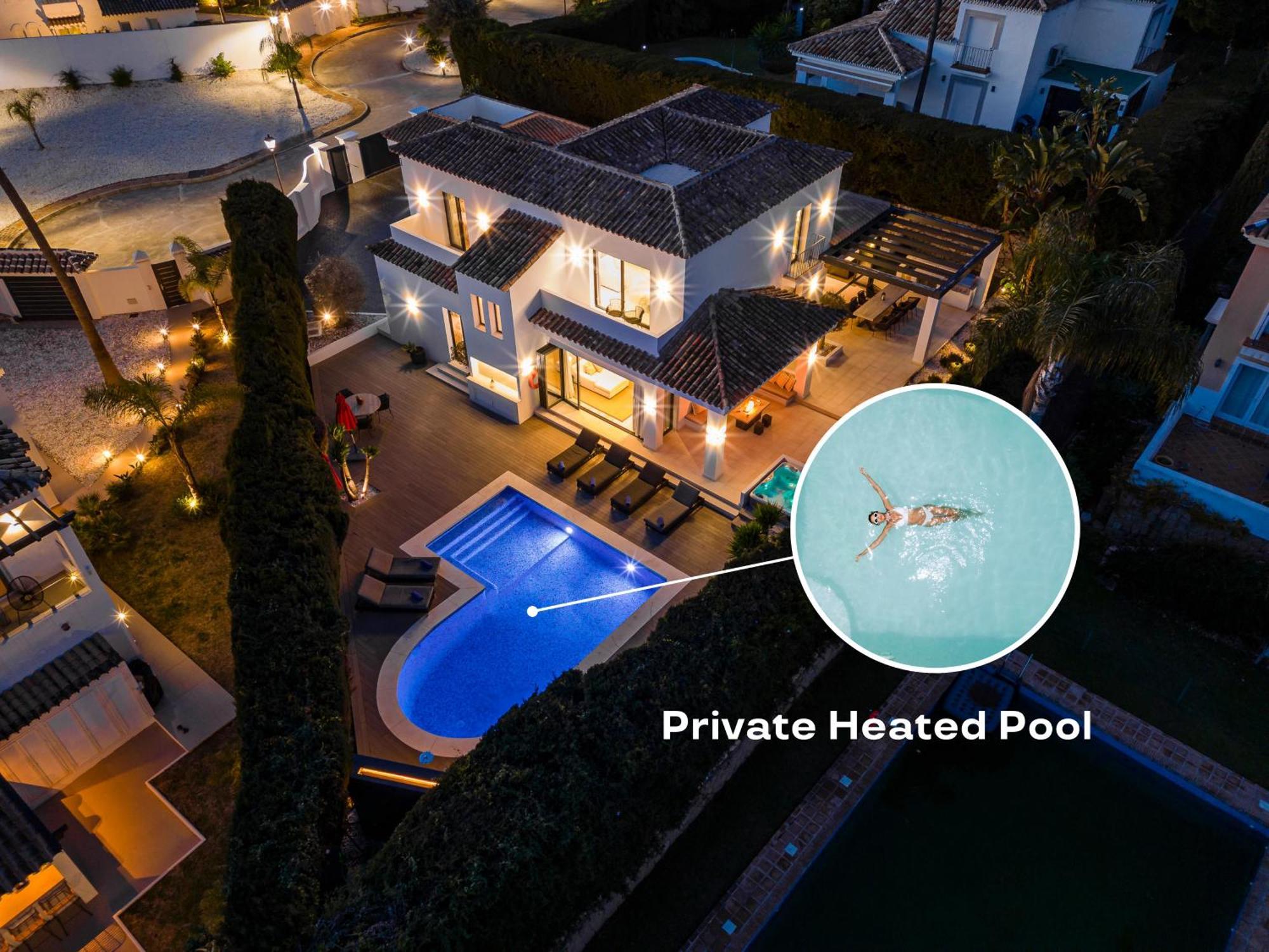 Vacation Marbella I Villa Lina, Golf Valley, Private Heated Pool, Jacuzzi, Close To The Marina Kültér fotó